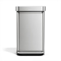 45L Brushed Stainless Steel Rectangular Step Can H377270