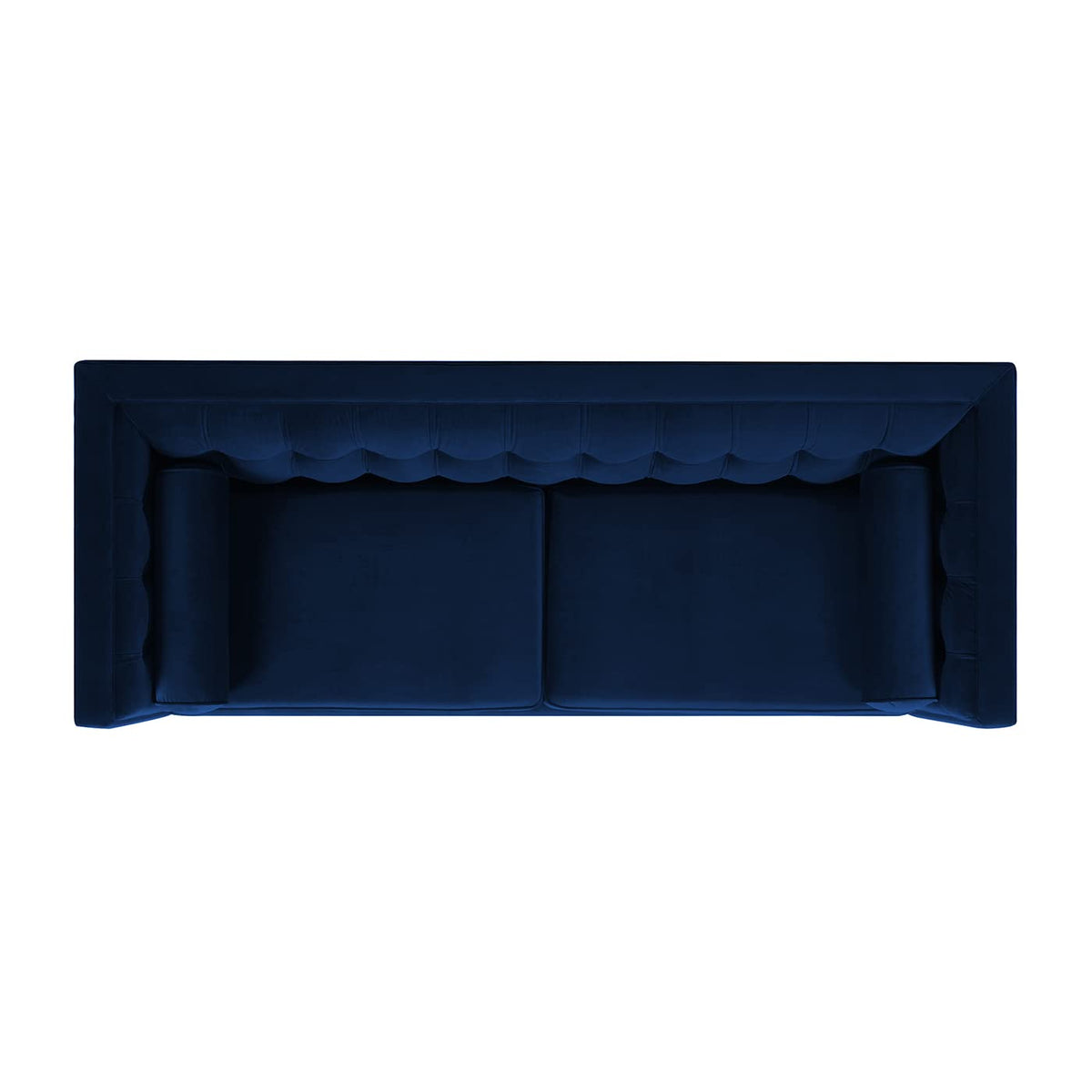 84" Navy Blue Velvet Tufted Sofa F149