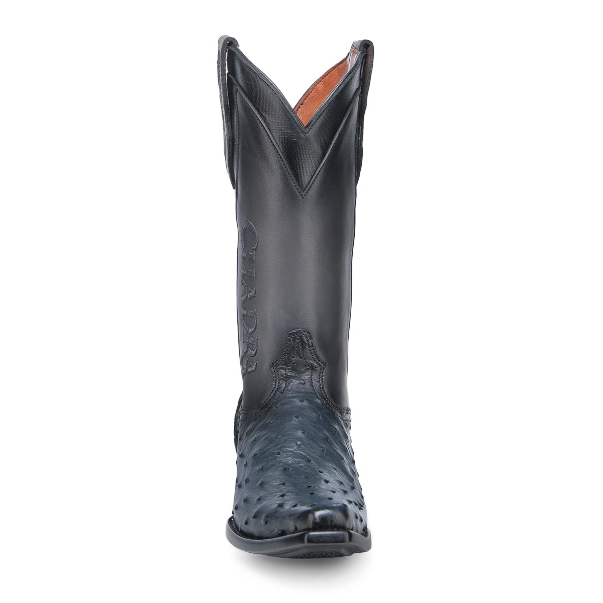 Ostrich Leather Western Boots N6485