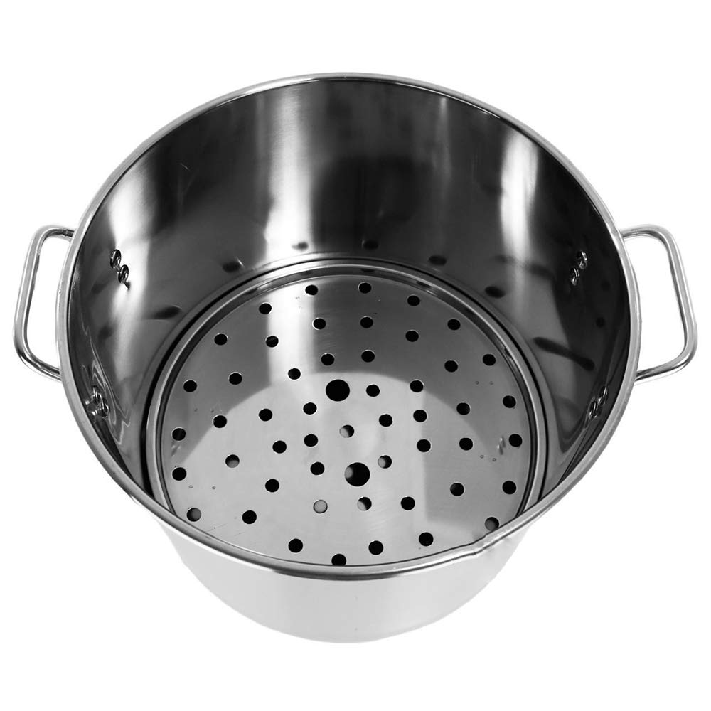 60 QT Stainless Steel Stock Pot Steamer V727