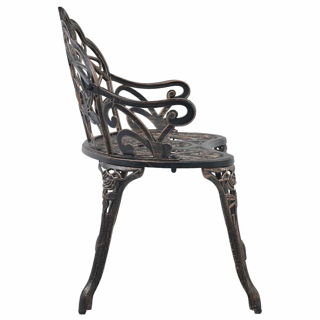 Bronze Cast Aluminum Outdoor Bench H8433