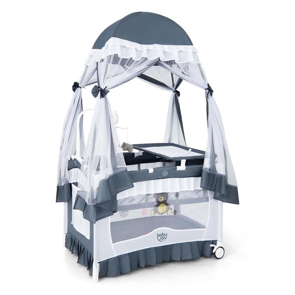 Portable Baby Crib with Bassinet and Changing Table V123