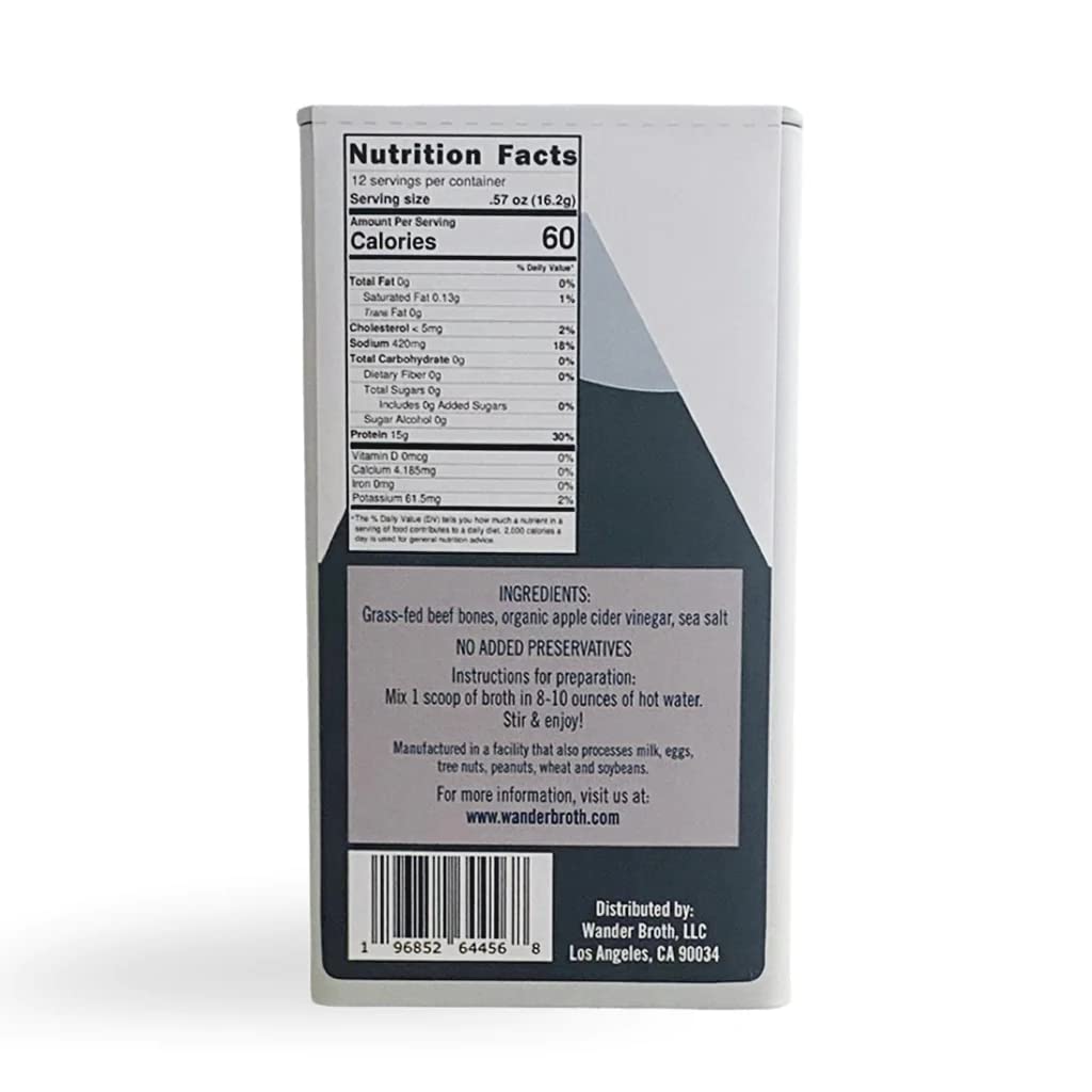 Freeze-Dried Grass-Fed Beef Bone Broth, 12 Serving K9407