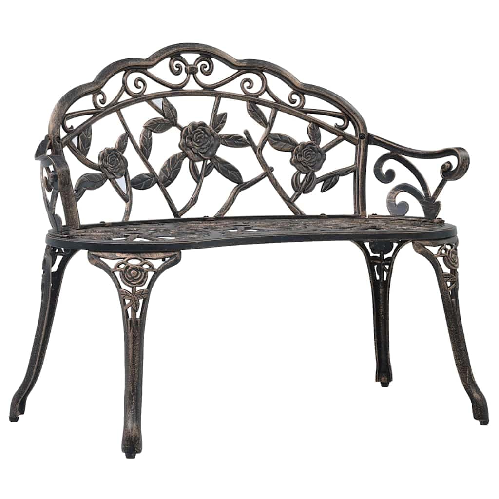Bronze Cast Aluminum Outdoor Bench H8433