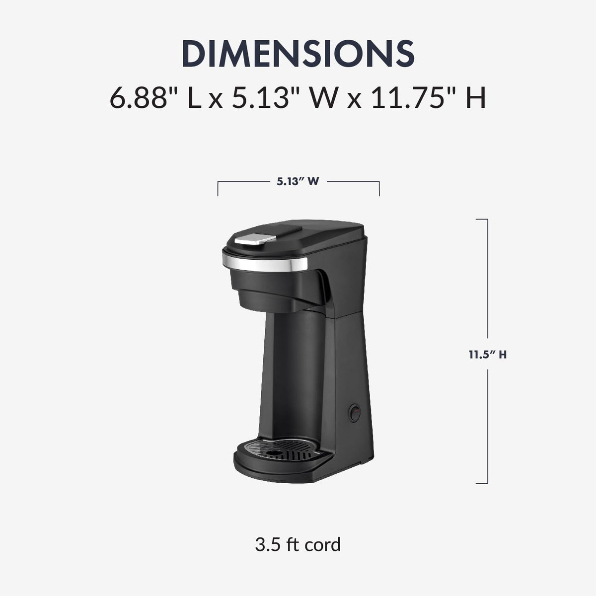 Single Serve Coffee Maker with Water Reservoir U528