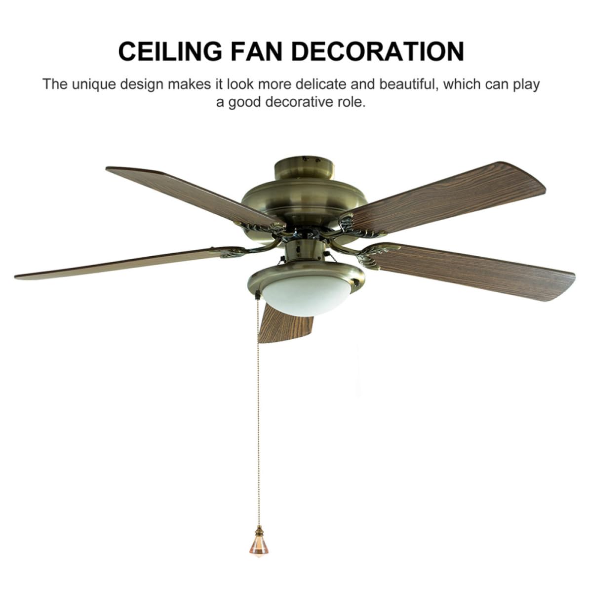 Ceiling Fan Pull Chain Crystal Pendant T4152