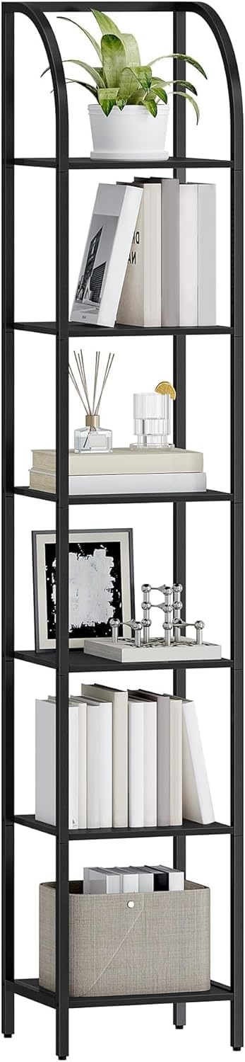 Narrow Bookshelf with Steel Frame R944