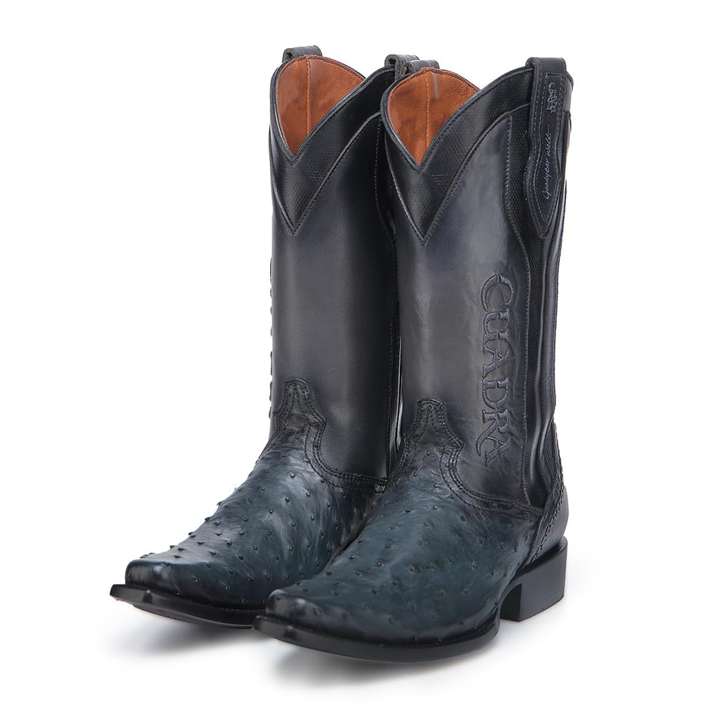 Ostrich Leather Western Boots N6485
