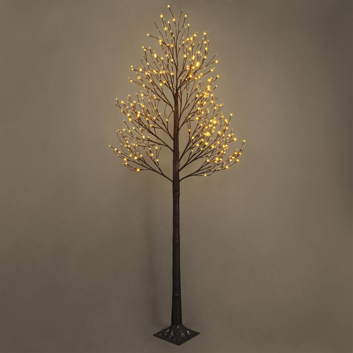 8FT Lighted Willow Twig Tree with 240 Warm White LED Lights W4419