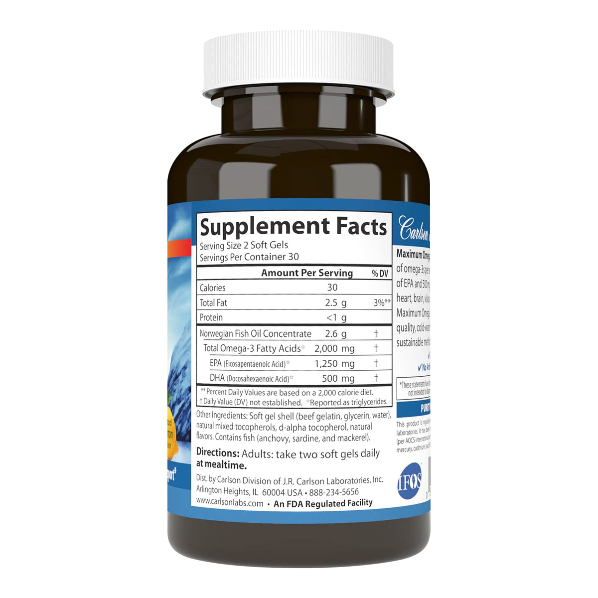 Omega 2000 mg Lemon 60 Softgels J176691