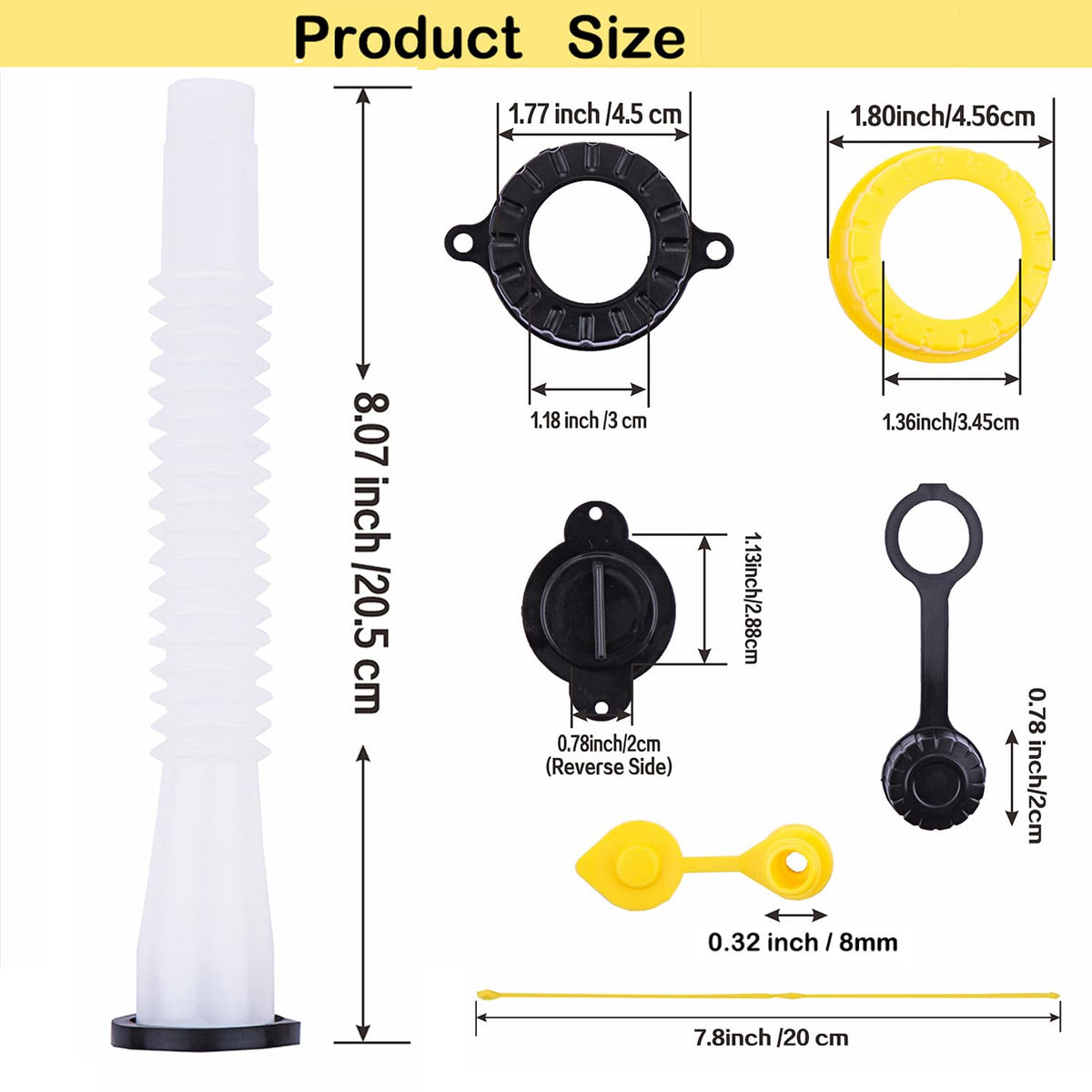 Gas Can Spouts Flexible Pour Nozzle L215