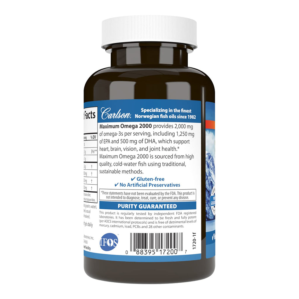 Omega 2000 mg Lemon 60 Softgels J176691