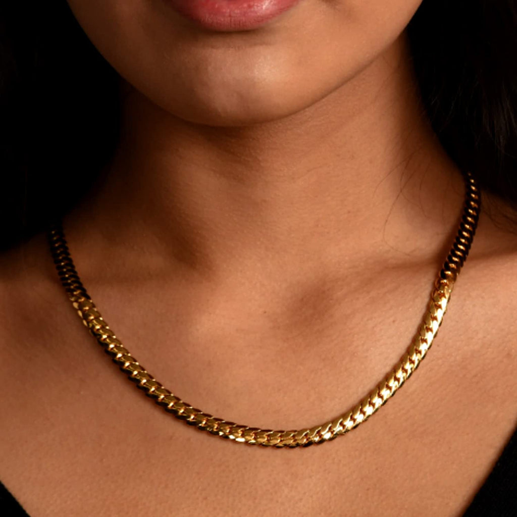 14k Yellow Gold Cuban Link Chain Necklace 5.8mm S61059