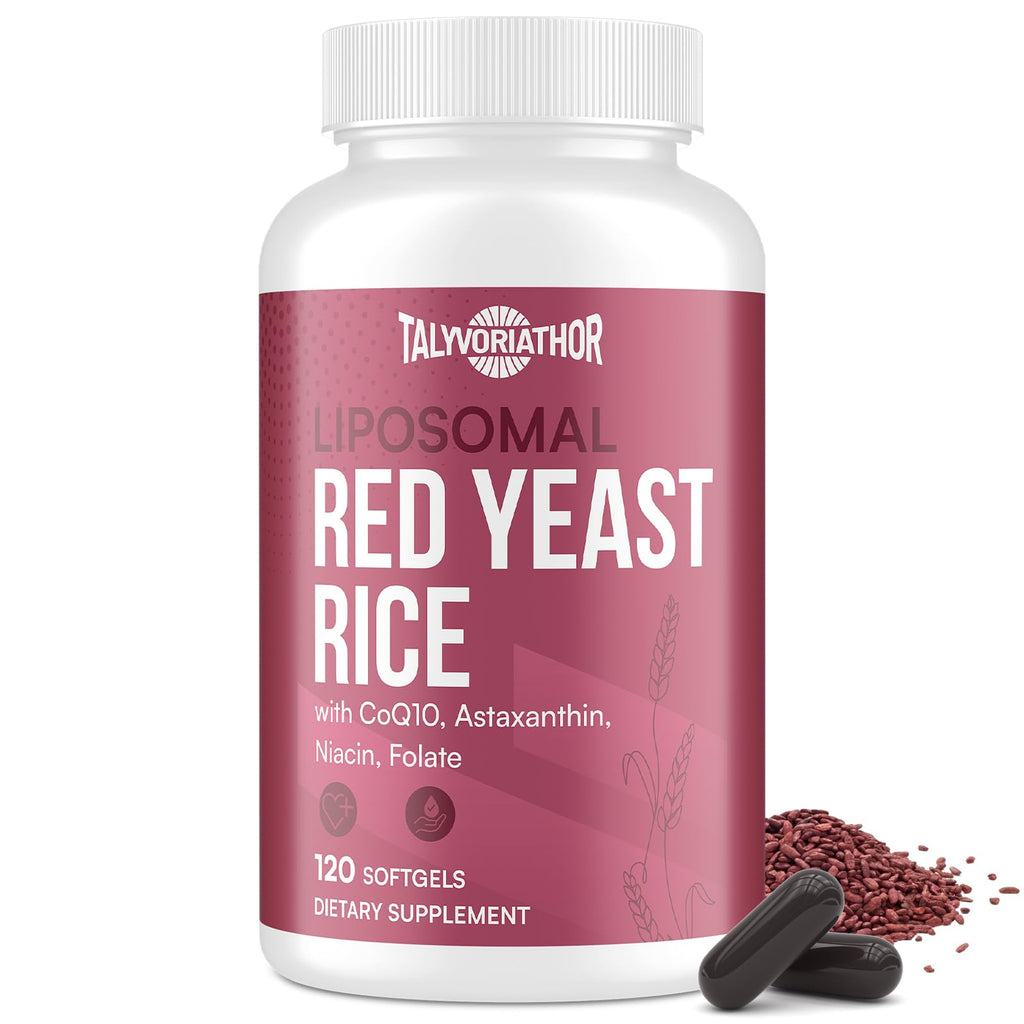 Red Yeast Rice 1200mg CoQ10 Astaxanthin 120 Softgels Q439539