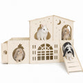 2-Story Wooden Rabbit House R56208