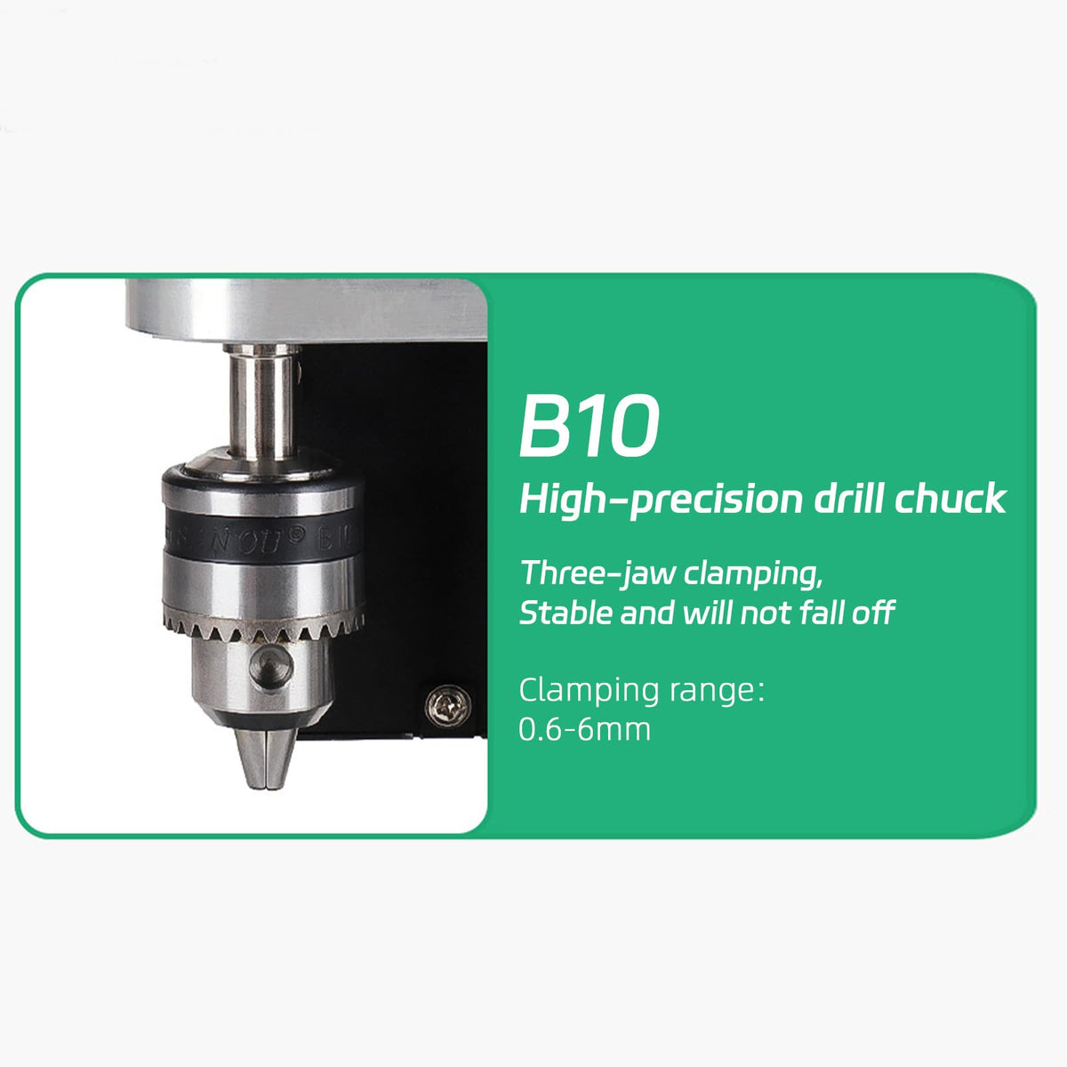 Benchtop Drill Press 0.6-6mm B10 Chuck 7-Speed Adjustable Electric T56384