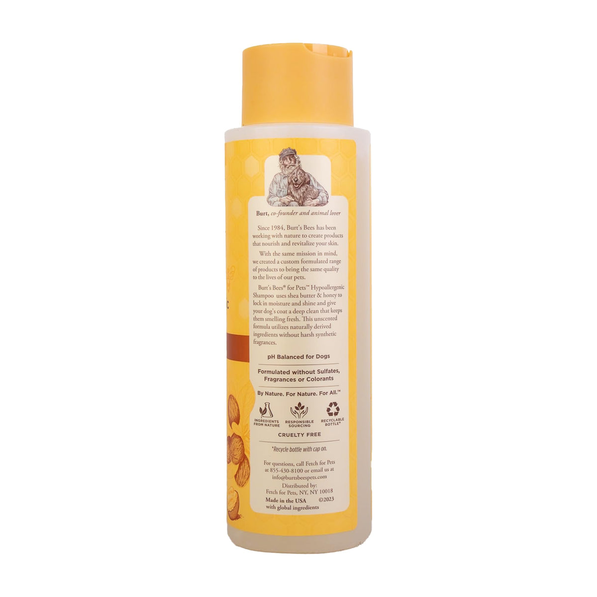 Hypoallergenic Dog Shampoo Shea Butter Honey 16 Fl Oz I91857