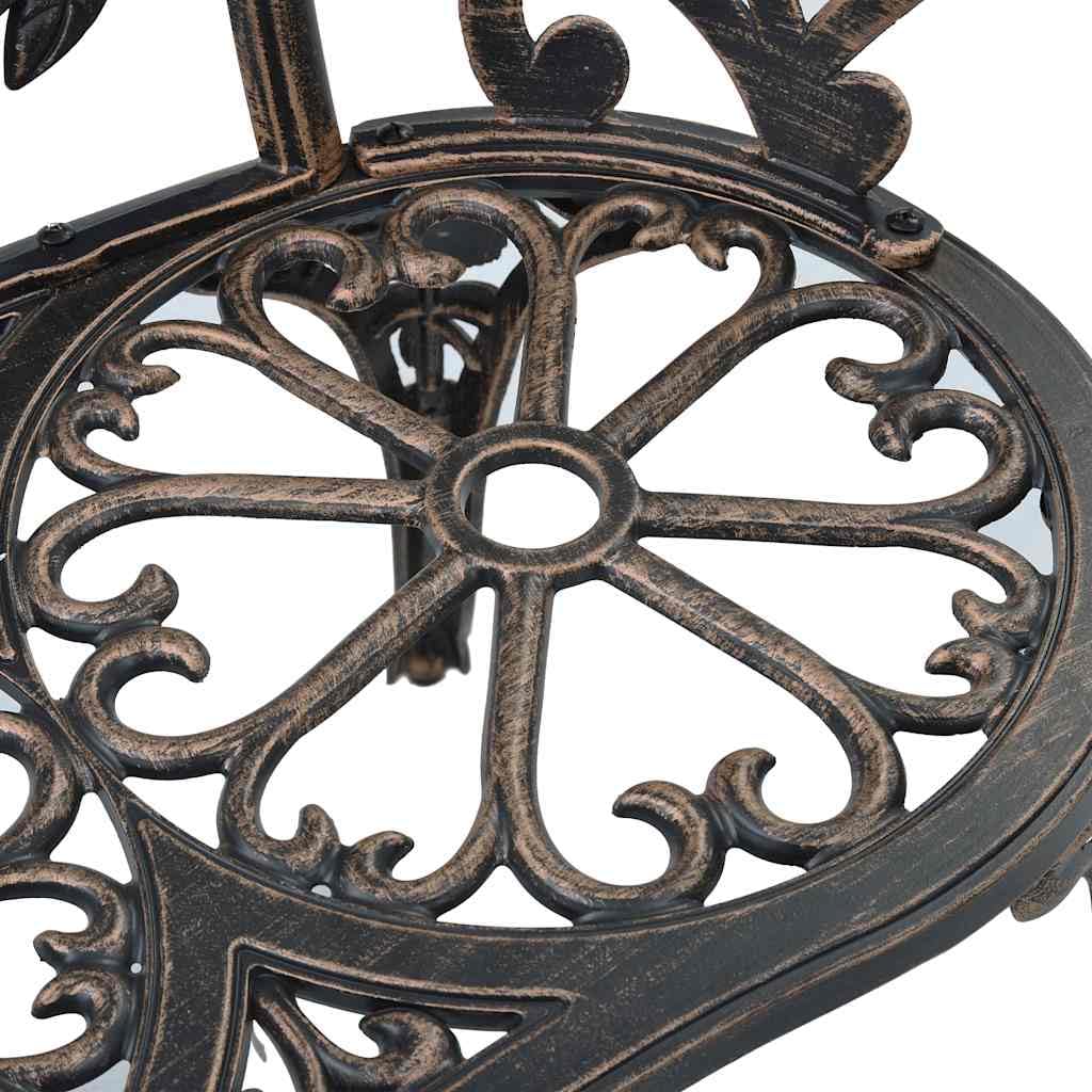 Bronze Cast Aluminum Outdoor Bench H8433