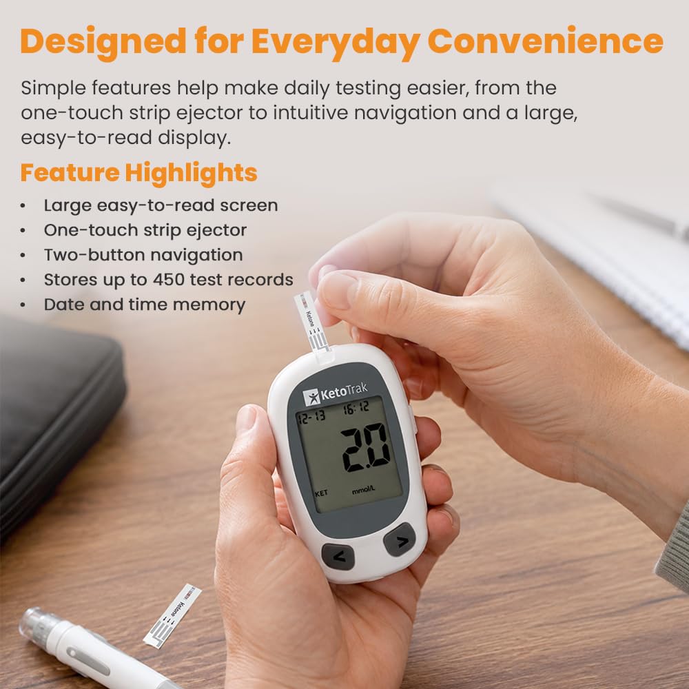 Blood Ketone Testing Kit with 10 Strips J19887