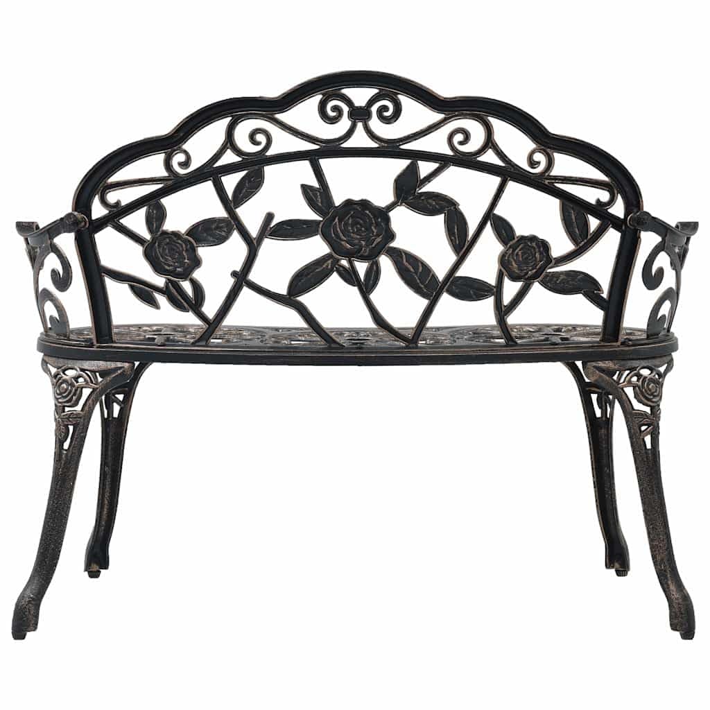 Bronze Cast Aluminum Outdoor Bench H8433