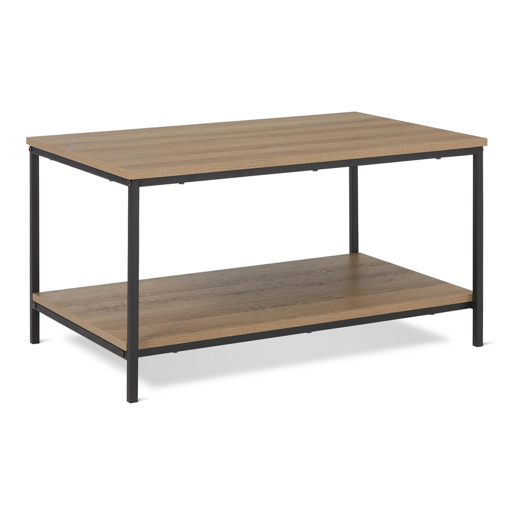 Rectangular Wooden Coffee Table with Bottom Shelf S138222