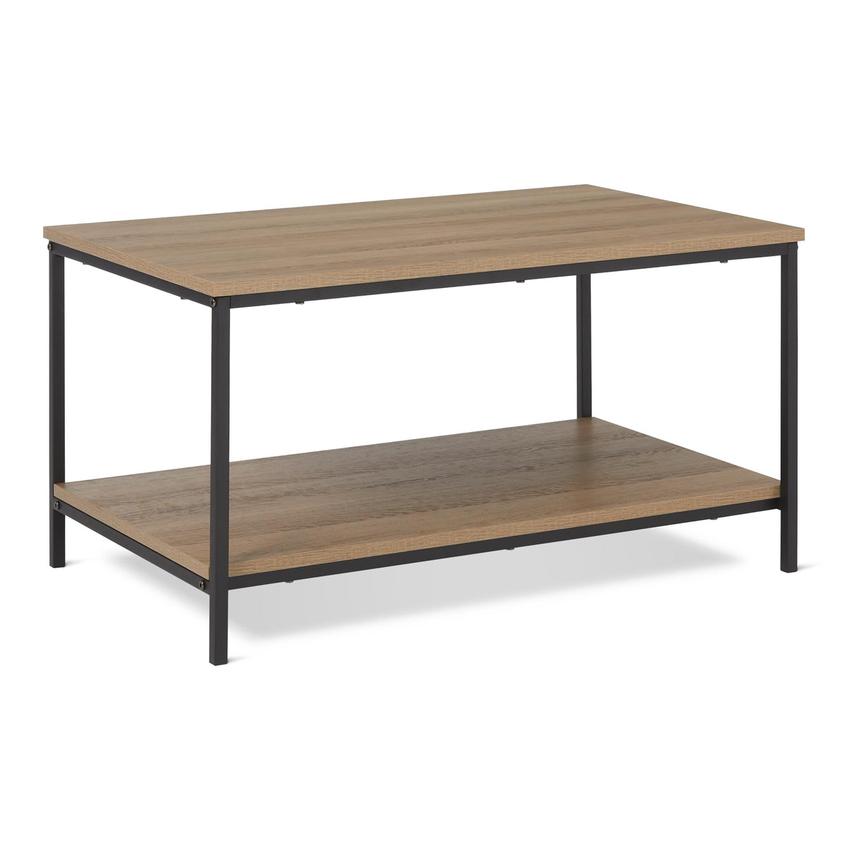 Rectangular Wooden Coffee Table with Bottom Shelf S138222