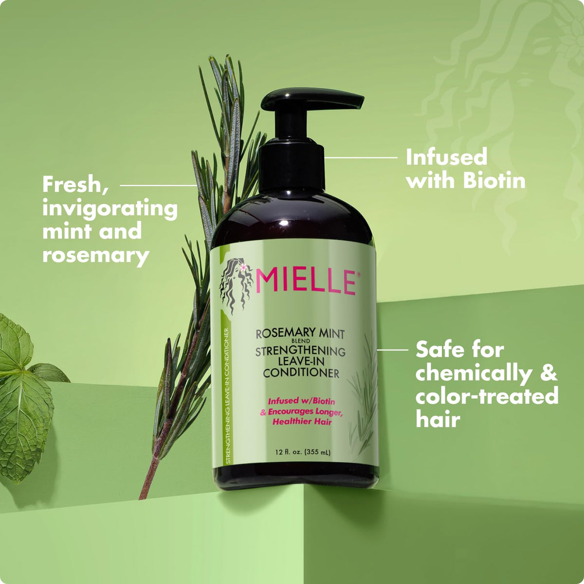 Rosemary Mint Strengthening Leave In Conditioner 12 Oz S110