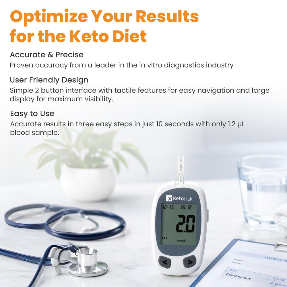 Blood Ketone Testing Kit with 10 Strips J19887