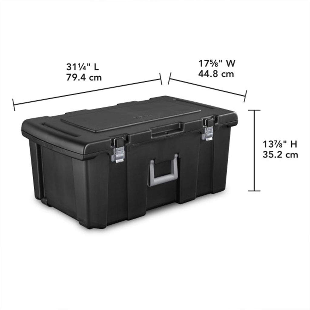 Wheeled Utility Storage Container with Lids, 6-Pack Y872254