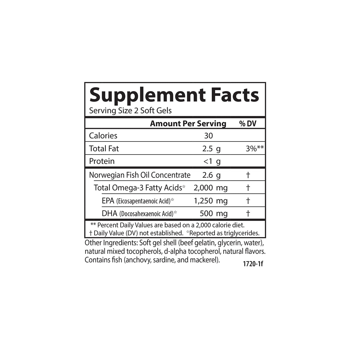 Omega 2000 mg Lemon 60 Softgels J176691