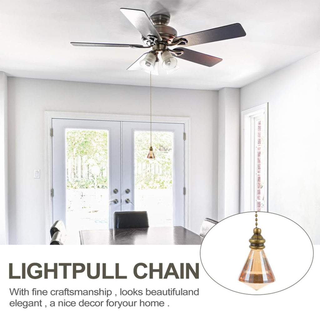 Ceiling Fan Pull Chain Crystal Pendant T4152