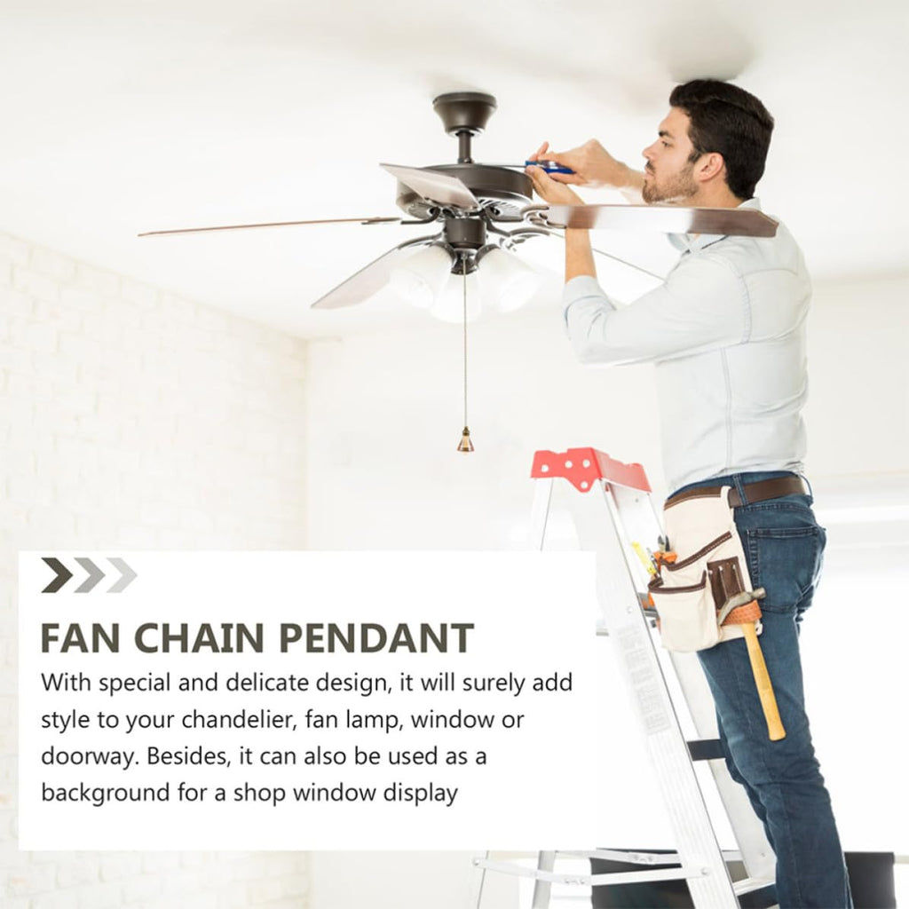 Ceiling Fan Pull Chain Crystal Pendant T4152