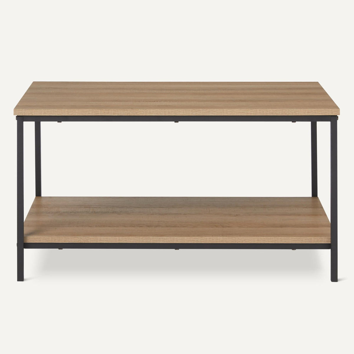 Rectangular Wooden Coffee Table with Bottom Shelf S138222