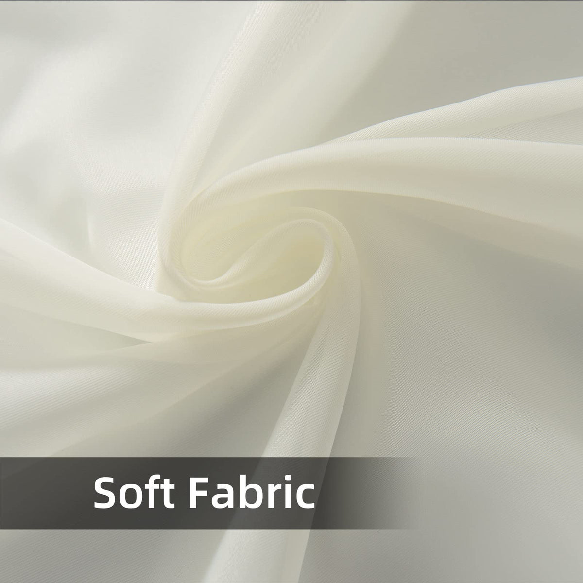 Solid Sheer Rod Pocket Curtain 2 Panels 52 Inch Width 84 Inch Long P55359