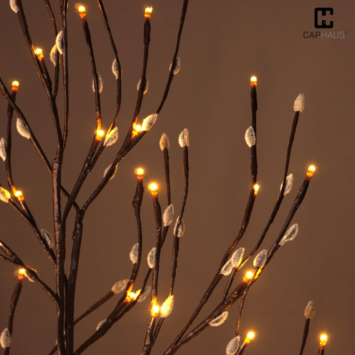 8FT Lighted Willow Twig Tree with 240 Warm White LED Lights W4419