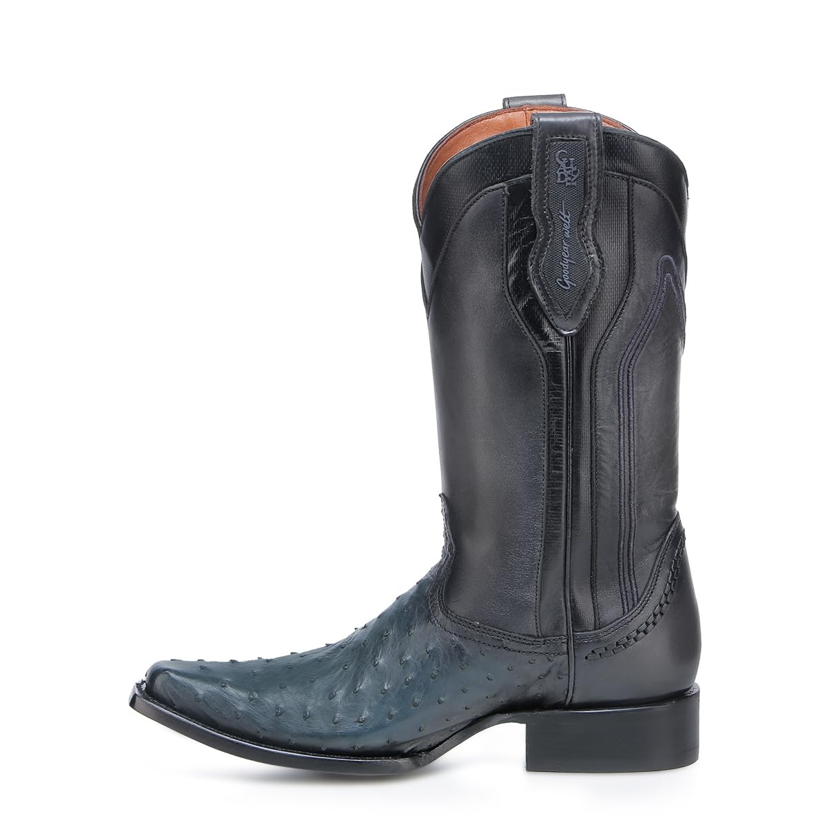 Ostrich Leather Western Boots N6485