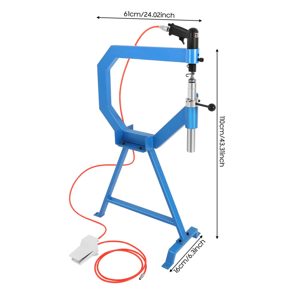Pneumatic Planishing Hammer with Steel Frame Stand G182