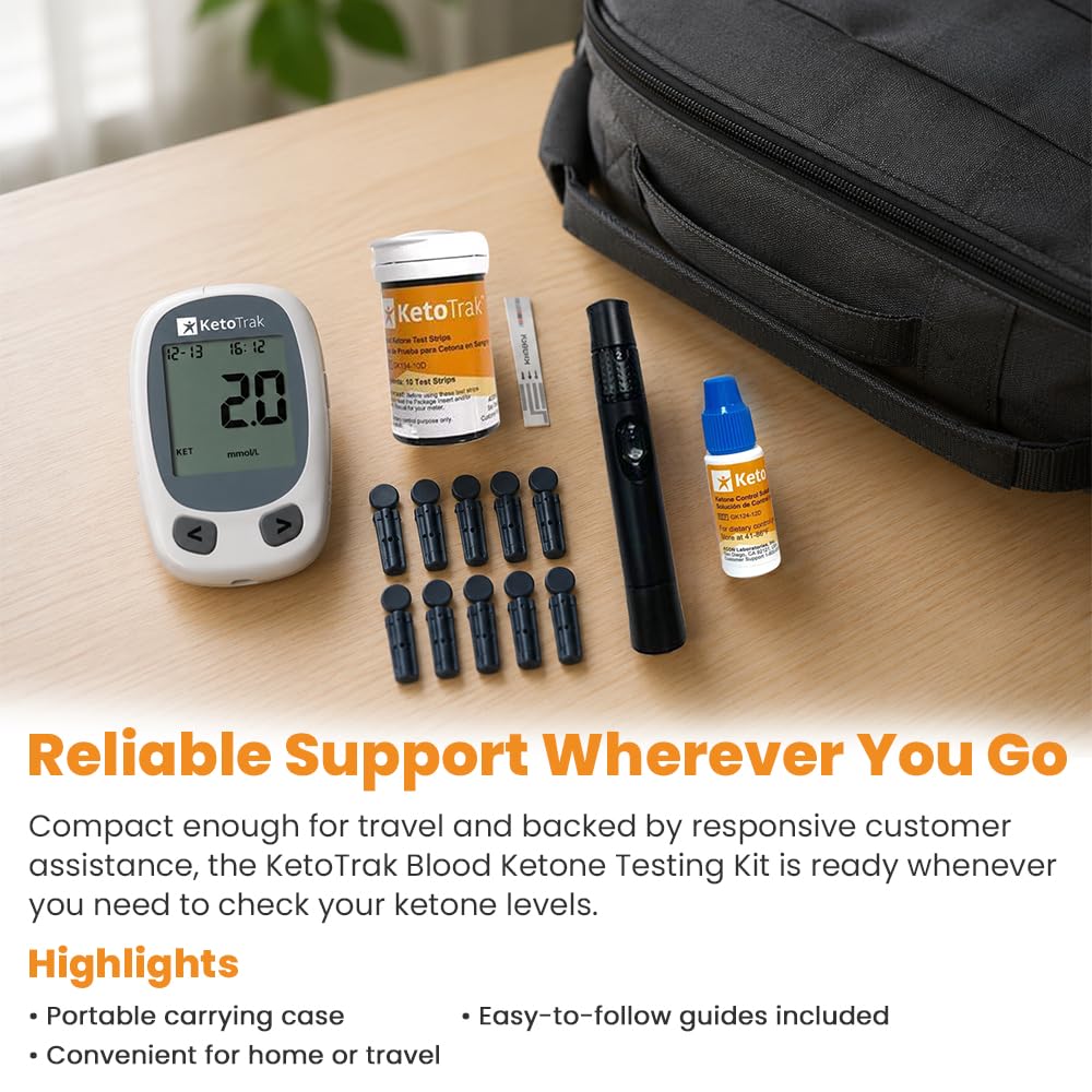 Blood Ketone Testing Kit with 10 Strips J19887
