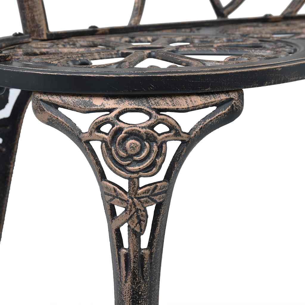 Bronze Cast Aluminum Outdoor Bench H8433