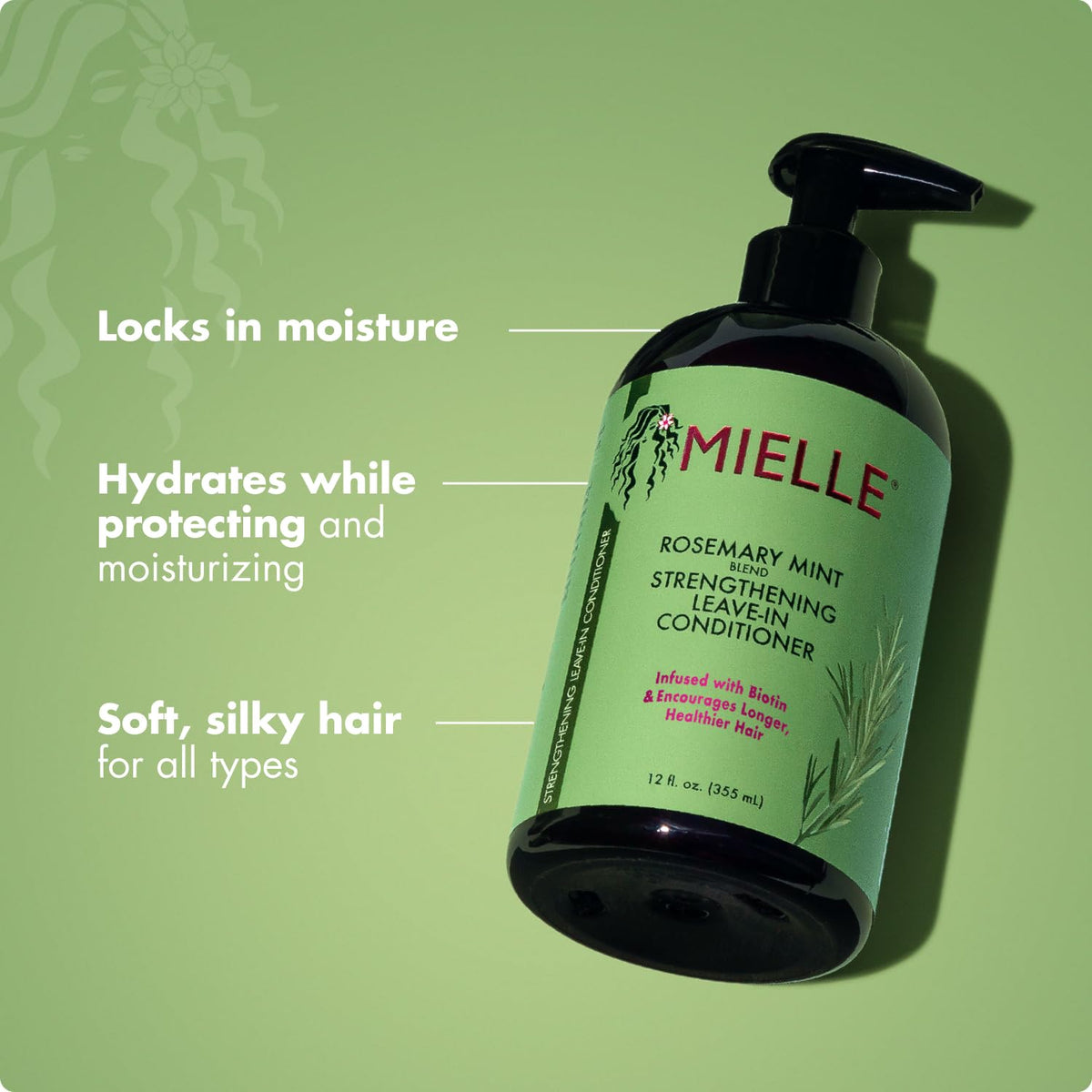 Rosemary Mint Strengthening Leave In Conditioner 12 Oz S110