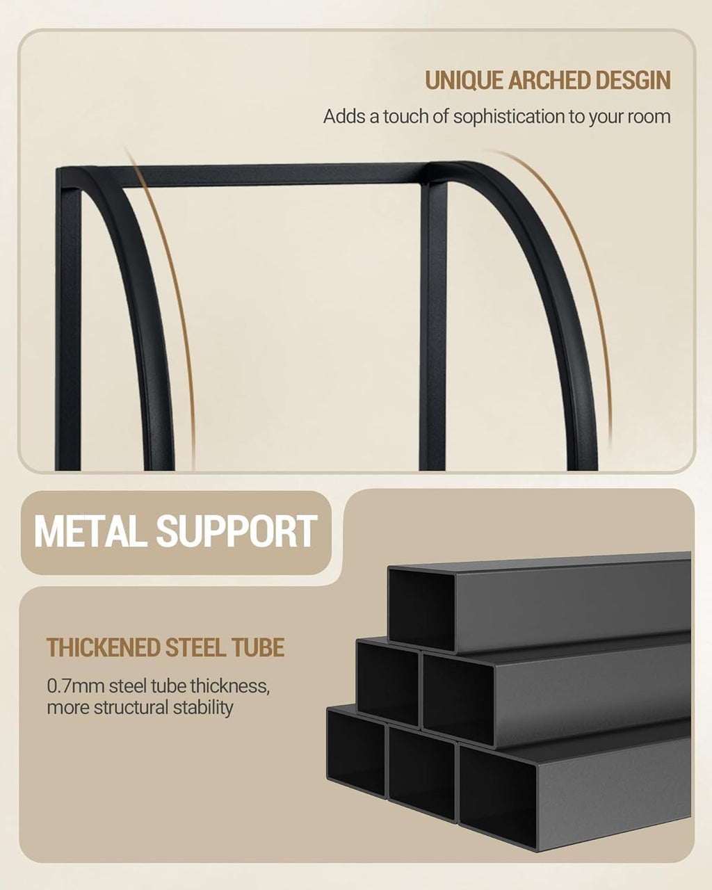 Narrow Bookshelf with Steel Frame R944