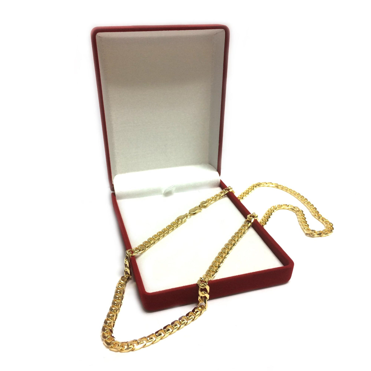 14k Yellow Gold Cuban Link Chain Necklace 5.8mm S61059