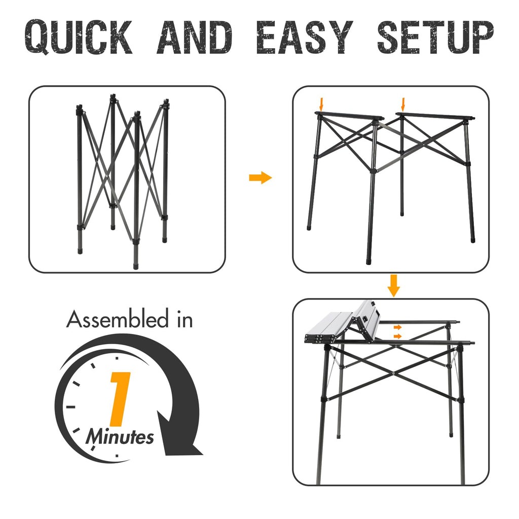 Lightweight Aluminum Folding Table R211