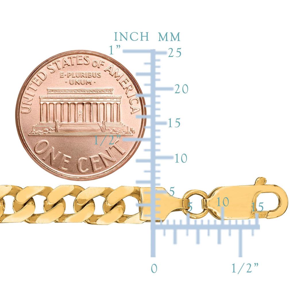 14k Yellow Gold Cuban Link Chain Necklace 5.8mm S61059