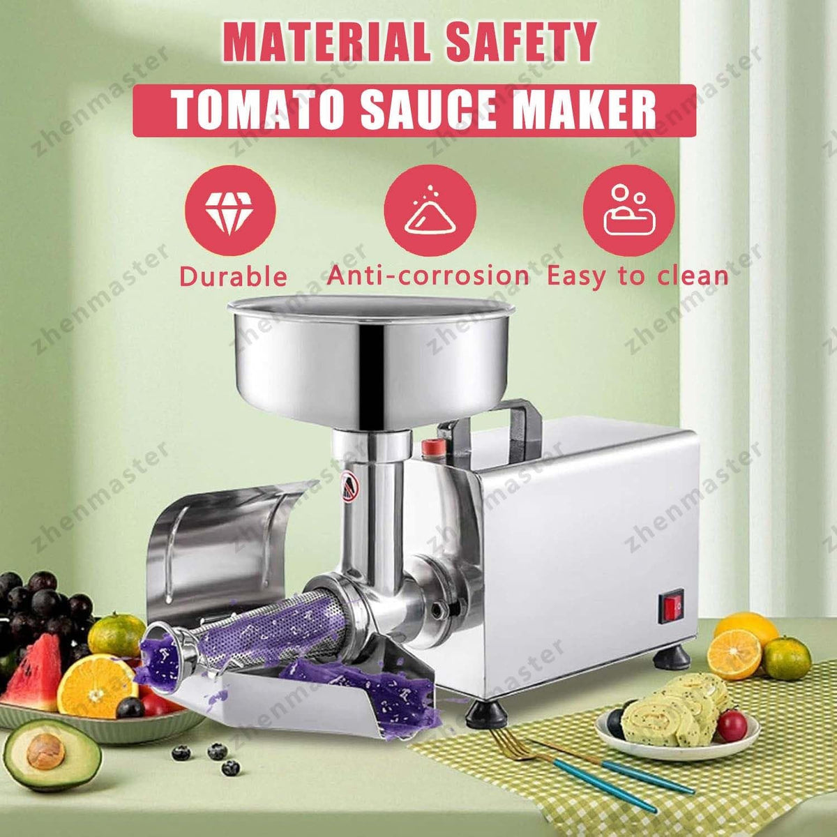 450W Stainless Steel Electric Tomato Strainer J14350