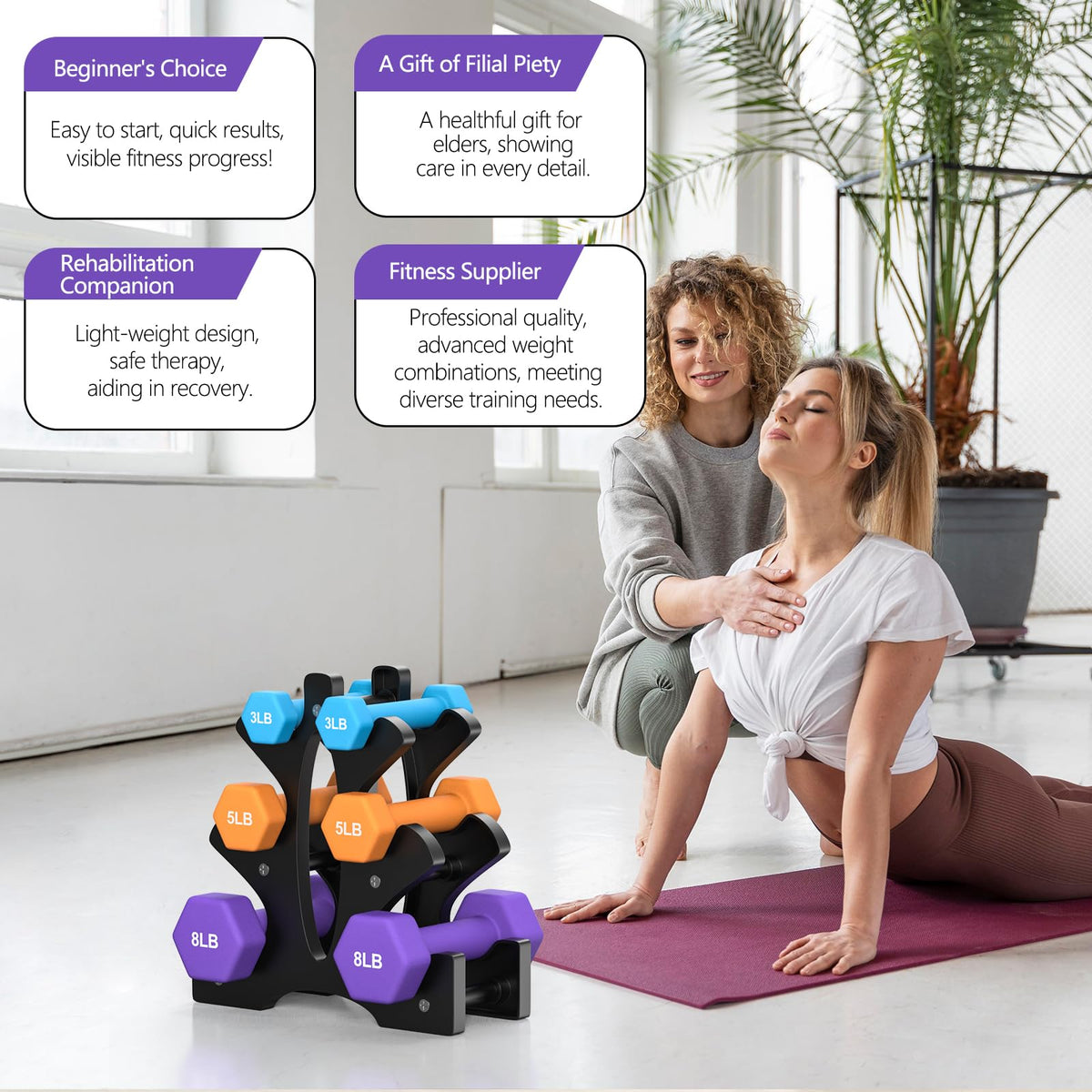 Neoprene Dumbbells Set of 2 D74377