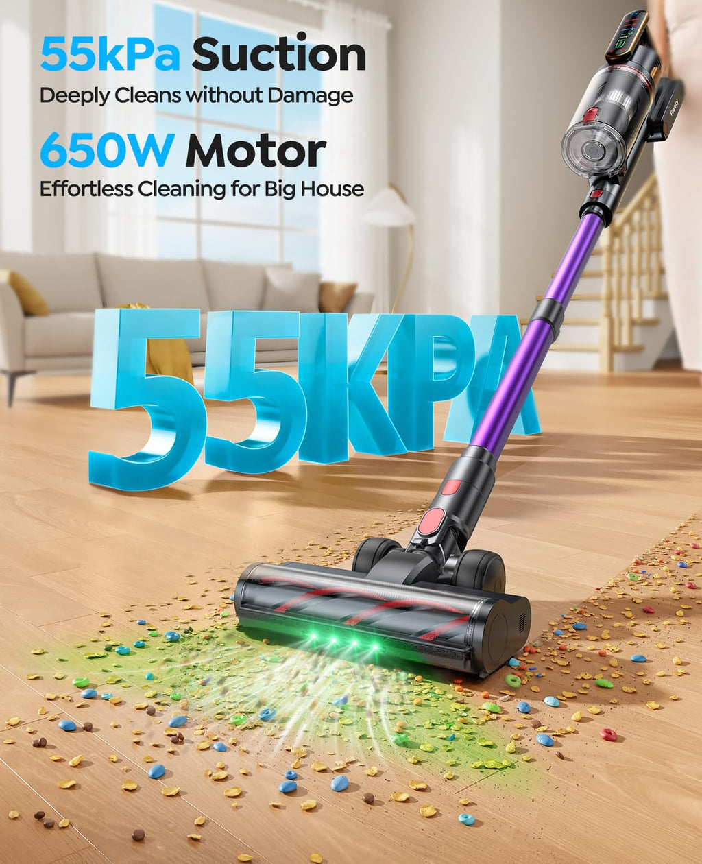 Cordless Stick Vacuum Cleaner 55KPa 650W J805419