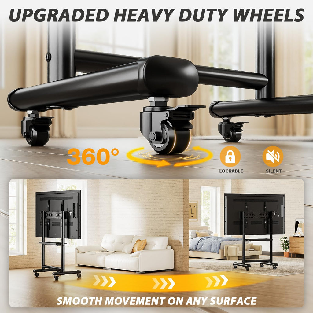 Heavy Duty Rolling TV Stand for 50-98 Inch TVs R4345