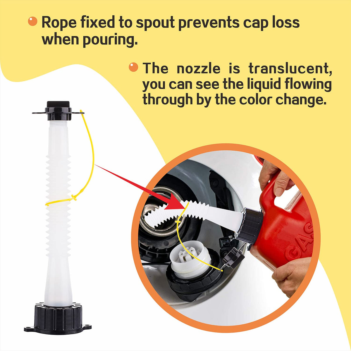 Gas Can Spouts Flexible Pour Nozzle L215