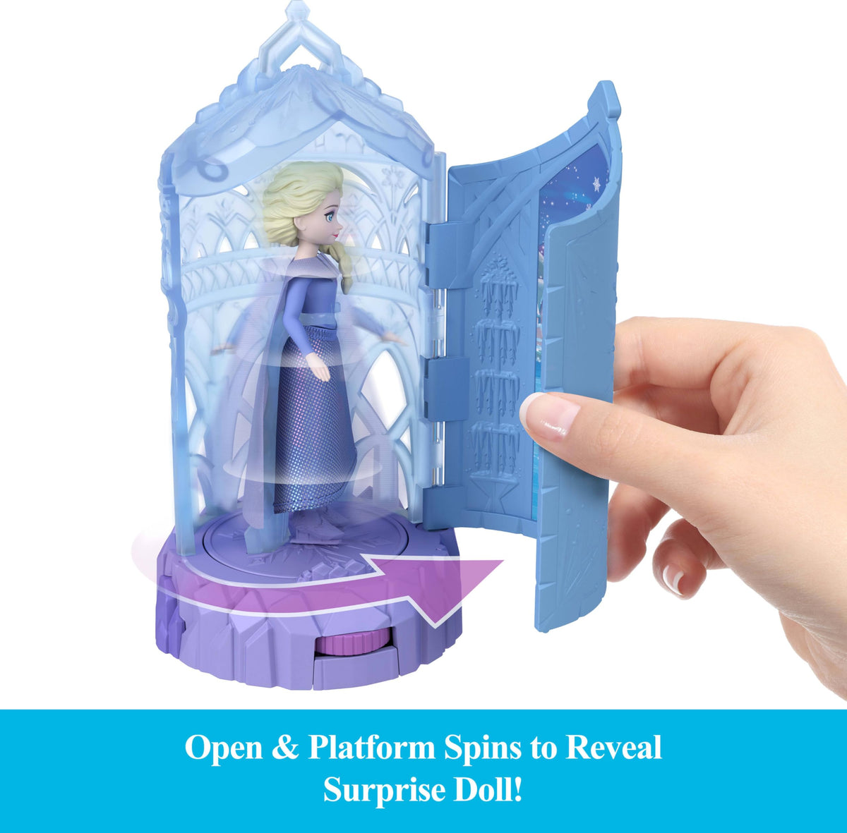 Small Dolls & Mini Castle Playsets with Spinning Doll Reveal M648